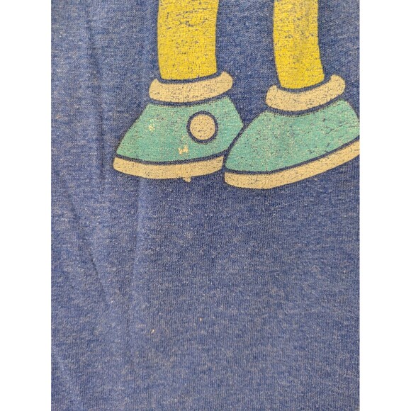 VINTAGE 90s Bart Simpson Brain Freeze T-Shirt Blue Kids Small S Kwik E Mart - Picture 2 of 5